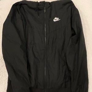 Black nike windbreaker with mesh lining inside